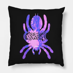 Tarantula Silhouette 63 (Tie Dye) Pillow