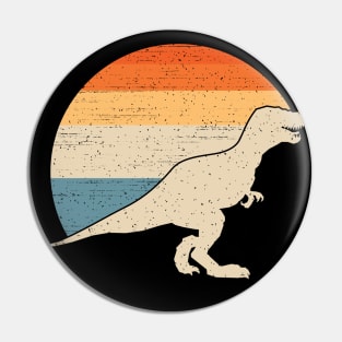 Dinosaur Vintage Sunset Pin