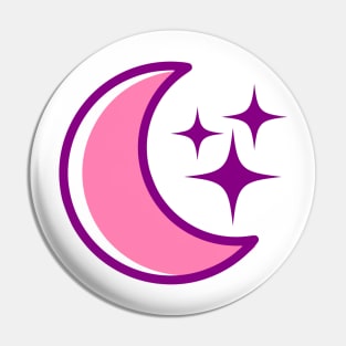 Pink Moon Sparkle Pin