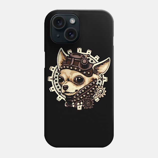 Chihuahua Steampunk Dog Lover Puppy Phone Case by BetterManufaktur