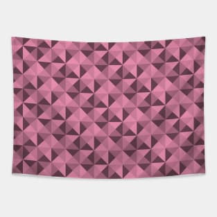 Geometric Triangle Pattern (Rose Gold) Tapestry