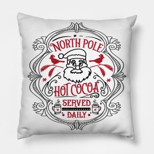 North pole hot cocoa served here Pillow