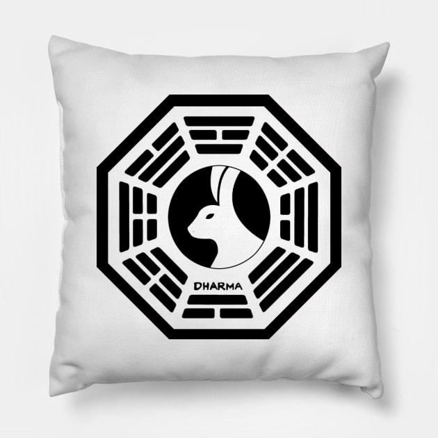 The Dharma Initiative - The Looking Glass Station Pillow by RobinBegins