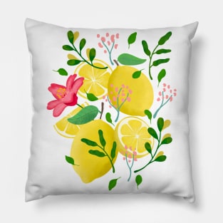 Lemon Botanical Pillow