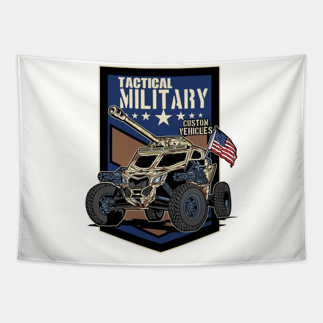 MILITARY CUSTOM VEHICLES Tapestry by beanbeardy