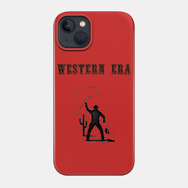 Western Era - Cowboy with Lasso 2 - Cowboy With Lasso - Phone Case