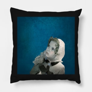 Shirley Temple Winter Pillow