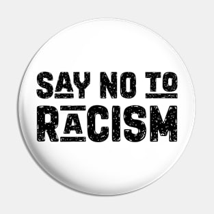 Say no to Racism Pin