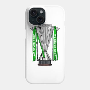 Glasgow Celtic Champions 2022 We Never Stop Phone Case