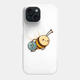 cute bee carrying a bowling ball Phone Case