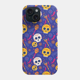 Brightly Colored Skulls Phone Case