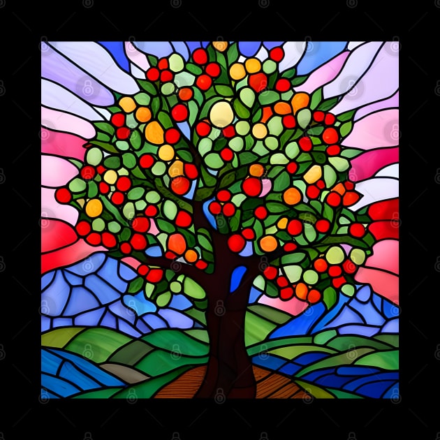 Stained Glass Apple Tree by Chance Two Designs