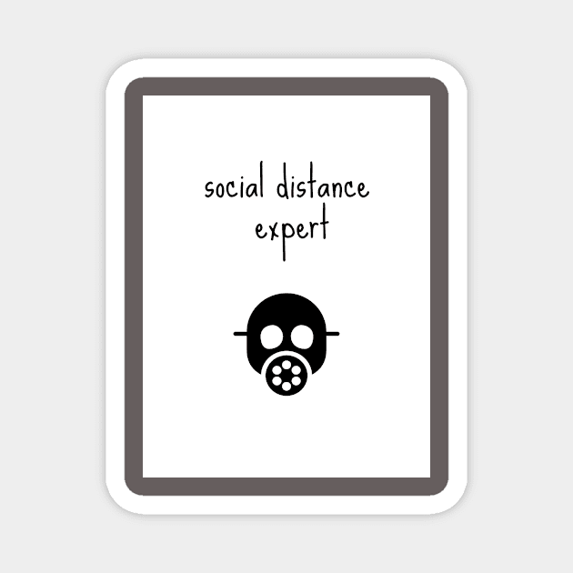 Social distance expert Magnet by dvalpx