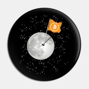 Bitcoin To The Moon | For Altcoin And Blockchain Fans Pin