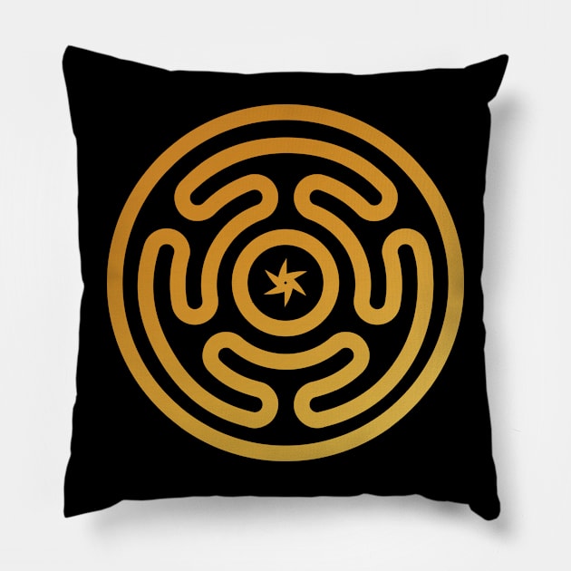 Hecate's Wheel Pillow by Kael Woodswalker