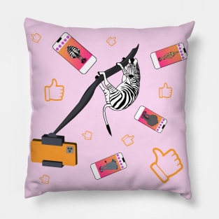 Instagram zebra Pillow