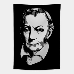 Aaron Burr Black and White Tapestry