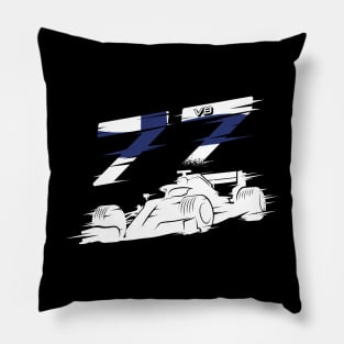 We Race On! 77 [Flag] Pillow