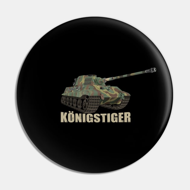 Tiger II Konigstiger Tank German WW2 King Tiger Tanks Panzer Gifts Pin by Battlefields