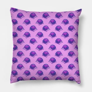 Purple Turtle Pattern Pillow