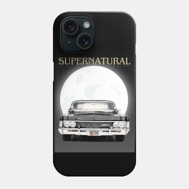 The Impala and the moon Phone Case by Giovan R