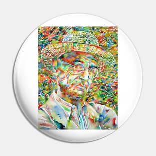 HERMANN HESSE - watercolor portrait .5 Pin