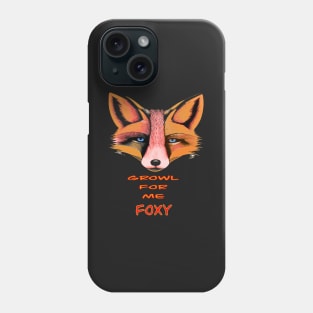 GROWL FOR ME FOXY BLUE EYED FOX CUTE Phone Case