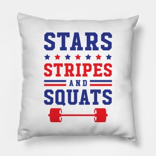 Stars, Stripes And Squats Pillow