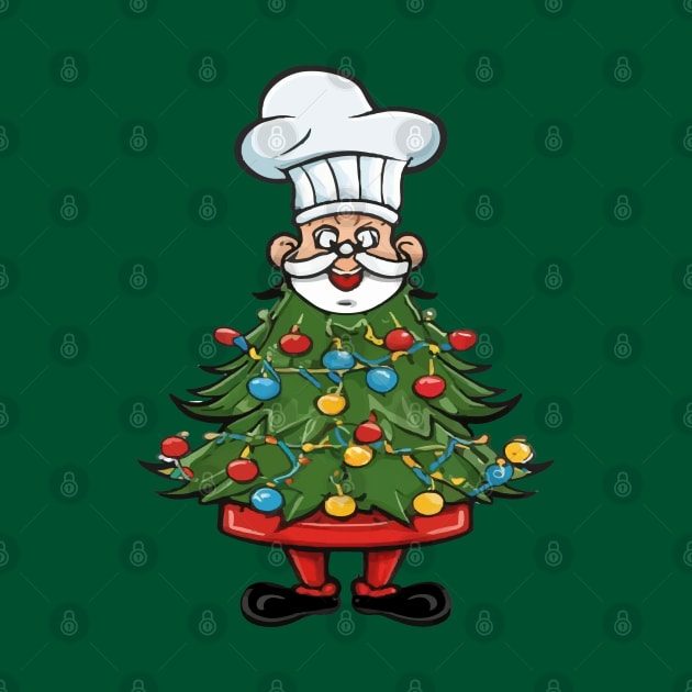 Chef Around The Christmas Tree by ArtfulDesign