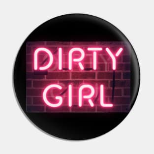 Dirty Girl Logo w/ Brick Wall Pin