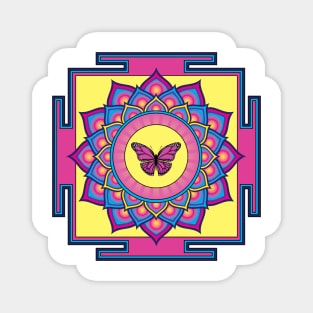 Butterfly Mandala Magnet