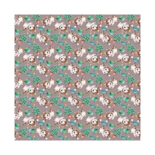 Cute bulls seamless pattern T-Shirt