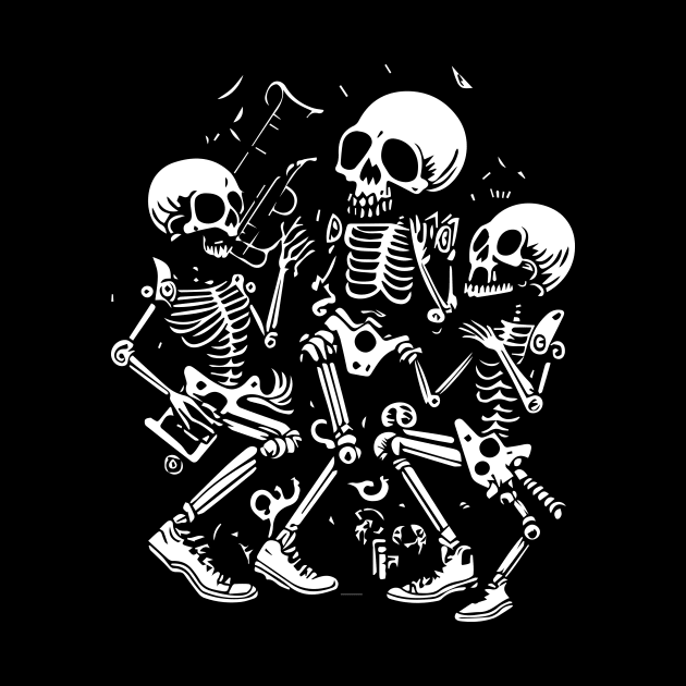 Skeletons Dancing to Jazz by lkn