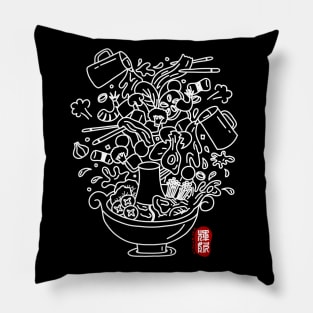 Hot Pot (white) Pillow