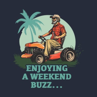 Enjoying a weekend buzz hobby men T-Shirt