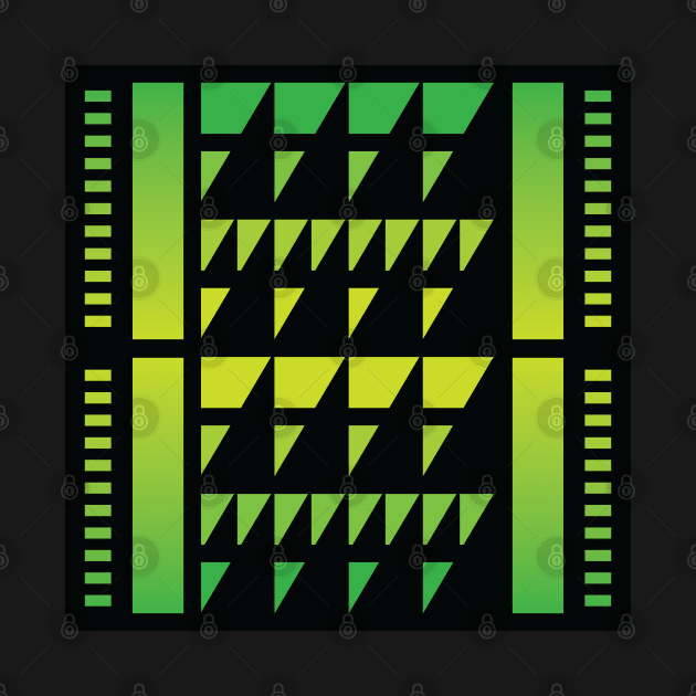 “Dimensional Forest (2)” - V.6 Green - (Geometric Art) (Dimensions) - Doc Labs by Doc Labs