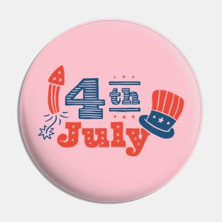 4. Juli Pin