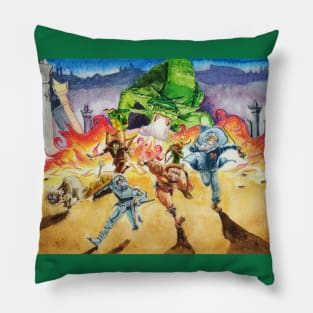 Dragon Attacks Six Pillow