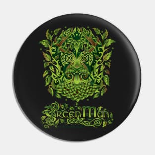 Green Man Pin