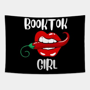 Funny Booktok Girl Spicy Reader Book Lover Bookworm Women Tapestry