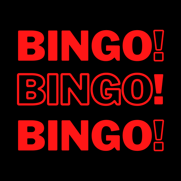 Bingo Bingo Bingo Red by Confessions Of A Bingo Addict