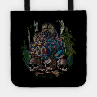 Owls on Bones Tote