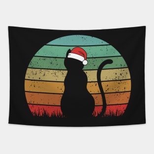 Meowy Christmas Tapestry