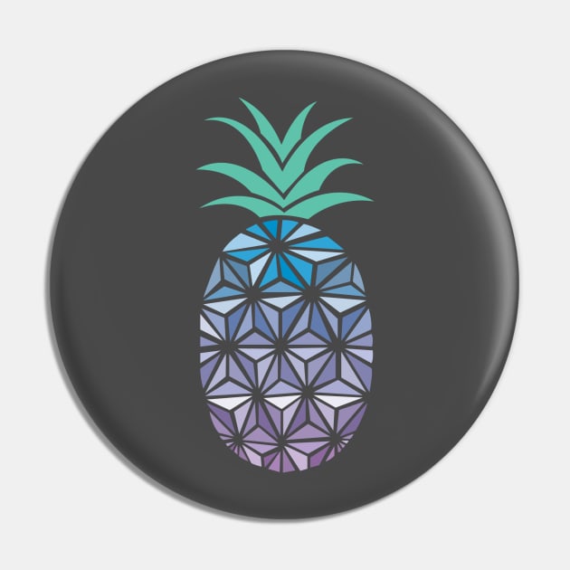 Spaceship Pineapple Pin by WereAllMadBoutique