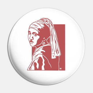 Girl with a Pearl Earring Pin