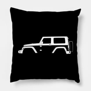 Jeep Wrangler (JK) Silhouette Pillow