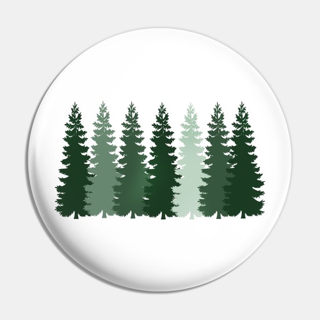 Forest Trees Pin by Horisondesignz