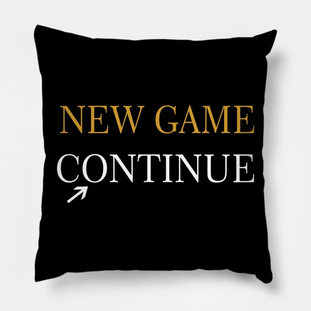 new game / continue Pillow by siddick49