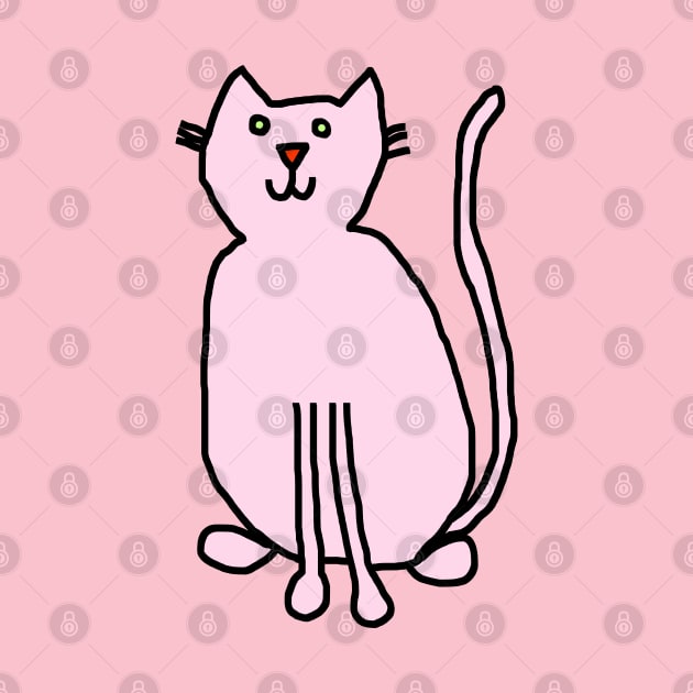 Pink Cat by ellenhenryart