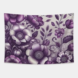 Purple Flowers Tapestry